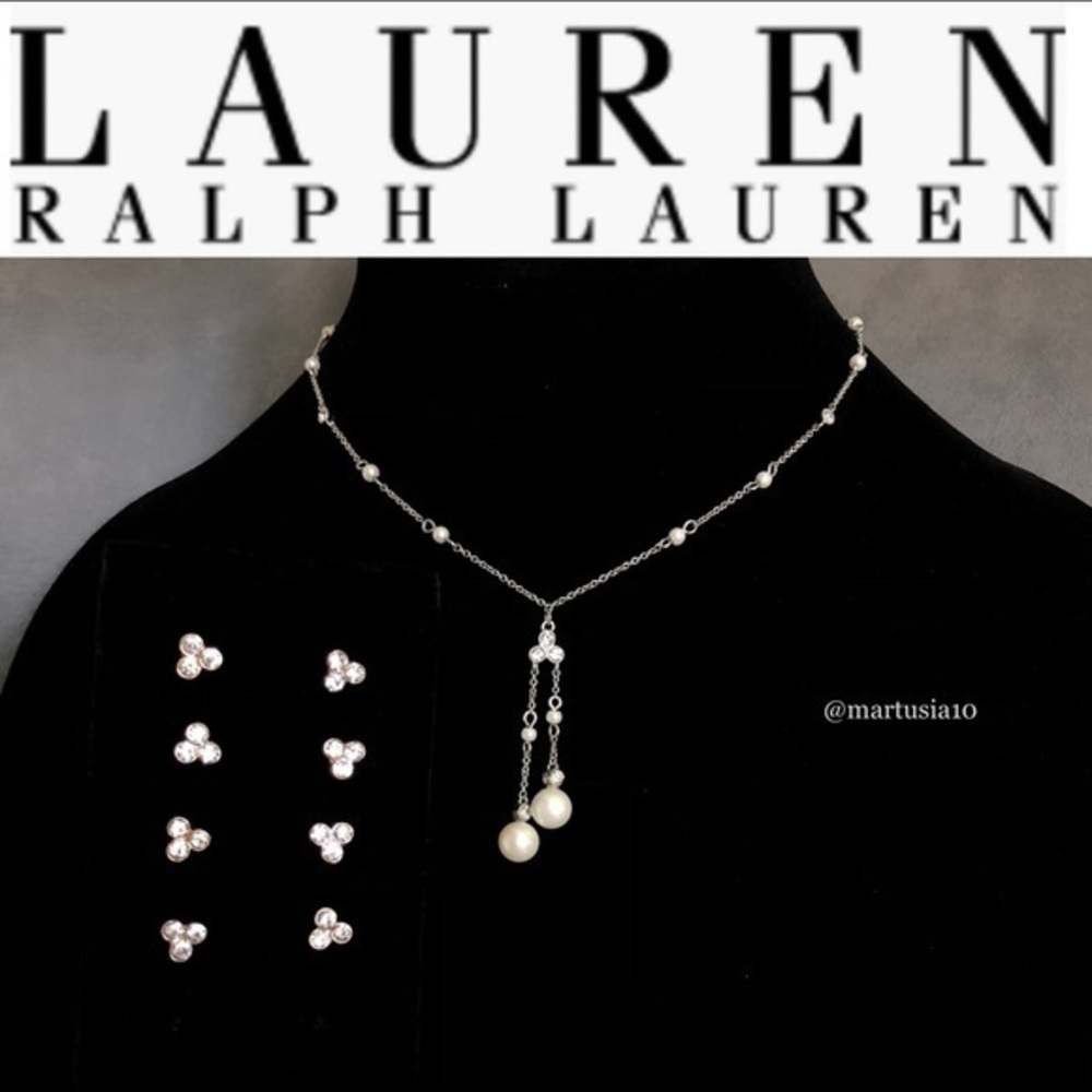 RALPH LAUREN Crystal Stud Earrings